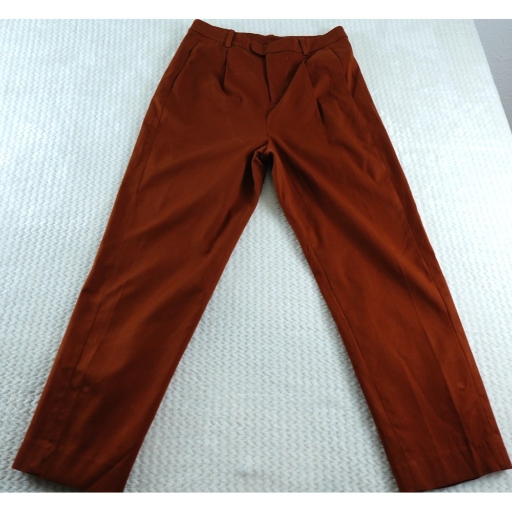 BR x Harbison Safari Suit Pants Sz 8 Spice Ankle Button Pleated Smart Casual